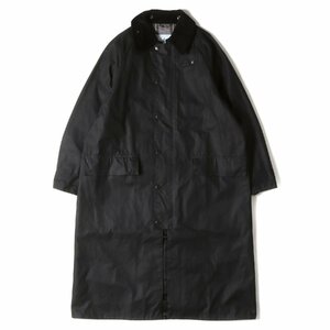 美品 BARBOUR バブアー コート サイズ:38 20AW ワックスコットン バーレー コート BURGHLEY WAX OS ブラック ジャケット ブルゾン