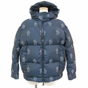 Moncler Moncler Down Jacket Overnavy Navy 1 S логотип с короткой длиной вышивка Total Pattern Efferai