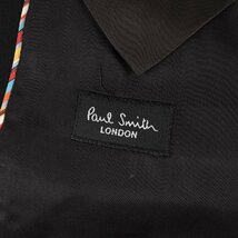 Paul Smith ポールスミス ジャケット ウールギャバ 2B テーラード ジャケット 263001 9567L ブラックチェスト 黒 日本製 ブランド_画像3