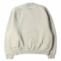 FEAR OF GOD フィアオブゴッド 22SS FOG ESSENTIALS フロッキープリント スウェットシャツ Crewneck ペールグリーン(Seafoam) S_画像2