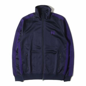 NEEDLES ニードルズ ジャケット サイズ:S 23AW パピヨン刺繍 サイドライン トラックジャケット Track Jacket-Poly Smooth NS244 ネイビー