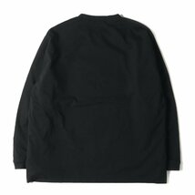 A BATHING APE ア ベイシング エイプ Tシャツ サイズ:XL 00s ナイロン コンビ リバーシブル ロングスリーブTシャツ シルバー ブラック_画像4