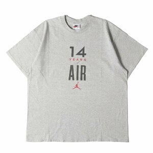 NIKE ナイキ Tシャツ サイズ:L 90s AIR JORDAN 14 クルーネック 半袖Tシャツ 1998年モデル ヘザーグレー 90年代 ヴィンテージ 古着