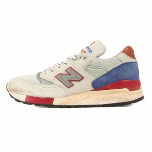 NEW BALANCE ニューバランス サイズ:26.0cm M998 BT MADE IN USA グレー ブルー US8 D アメリカ製 ローカット スニーカー シューズ 靴の画像1