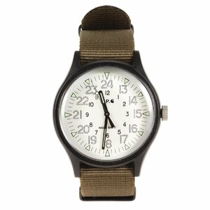 美品 A.P.C. アーペーセー 20SS Carhartt WIP TIMEX 腕時計 ウォッチ ブラックケース ホワイト文字盤 カーハート タイメックス コラボ