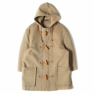 Gloverallg Rover all coat size :EUR40 90s Camel wool melt n duffle coat ENGLAND made beige 90 period jacket 