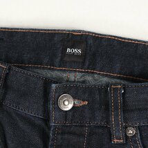 HUGO BOSS ヒューゴボス パンツ サイズ:33 ジッパーフライ テーパード ストレッチ デニムパンツ インディゴ ボトムス ジーンズ ブランド_画像3