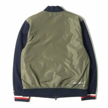 TOMMY HILFIGER トミーヒルフィガー 19SS リバーシブル ナイロン ジップ ブルゾン ボンバージャケット ネイビー カーキ M ブランド_画像4