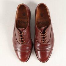 Trickers トリッカーズ サイズ:6 1/2 (25.0cm相当) ストレートチップ レザー ドレス シューズ ブラウン イギリス製 ヴィンテージ_画像4