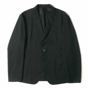 美品 HUGO BOSS ヒューゴボス ジャケット サイズ:56 リップストップ 2つボタン テーラードジャケット ブラック 黒 フォーマル オフィス