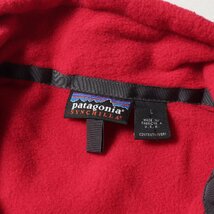 Patagonia パタゴニア ジャケット サイズ:L 00s シンチラ フリースジャケット USA製 レッド 00年代 古着 アウター ブルゾン フルジップ_画像3
