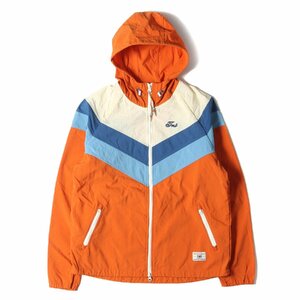 美品 TMT ティーエムティー ジャケット サイズ:L ナイロンタスラン フルジップ パーカー ONIBEGIE DYED NYLON-TASLAN PARKA オレンジ