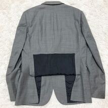 希少L！ポールスミス【お洒落の極み】PaulSmith テーラードジャケット グレー系 2B ドット柄裏地 本切羽 ウール 艶感 高級感_画像7