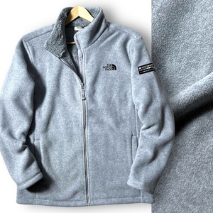 新品 THE NORTH FACE ノースフェイス ホワイトレーベル 防風 保温 ロゴ刺繍 裏ボア フリースジャケット ブルゾン アウトドア XL ◆B2927