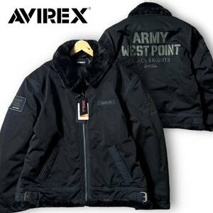 新品 AVIREX アヴィレックス 定3.5万 高機能エコダウンTHERMOLITE B-3 フライトジャケット ダウンジャケット ブルゾン 3252060 XL ◆B2977