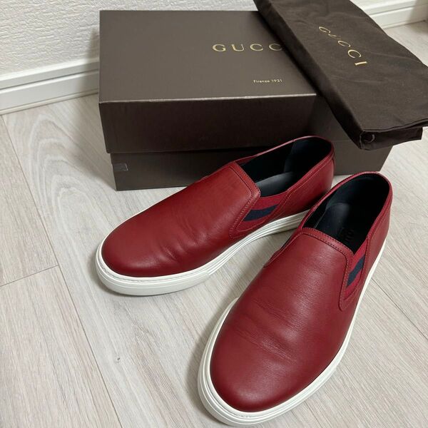 超美品1回のみ着用 Gucciグッチ メンズシューズ 28 箱付