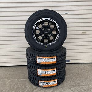 マッドクロスグレイス 145/80R12 80/78N TOYO オープンカントリーR/T ハイゼットエブリィキャリィクリッパー軽バン軽トラ　ブラック