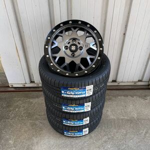 XTREME-J XJ04 ◆グッドイヤーRVF02165/55R15 NBOXワゴンRタントムーヴスペーシアキャンパスミラグロスブラックマシーンスモーククリア