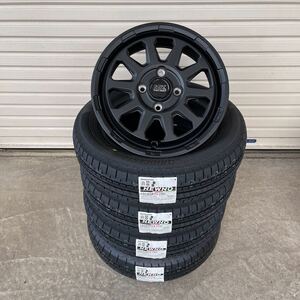 《マッドクロスレンジャー》 ブリヂストン　ニューノ◆155/65R14軽自動車NBOXタントムーヴミラスペーシアギアワゴンRラパン　ブラック