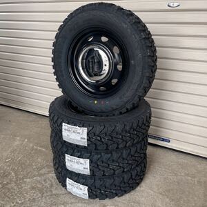 《ネオキャロ》ヨコハマ GEOLANDER M/T G003 145/80R12 80/78N ハイゼットキャリー サンバー N-VANエブリィ　ジオランダー　クローム