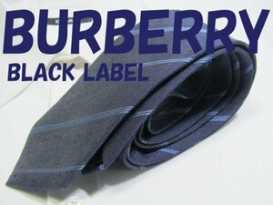 【バーバリー】NA 605 バーバリーブラックレーベル BURBERRY BLACK LABEL 紺色系 レジメンタルストライプジャガード