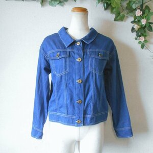  Queens Court QUEENS COURT jacket lady's 2 Denim denim jacket ribbon spring autumn 