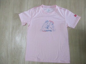 マーモット・可愛い半袖Tシャツ・ピンク色・サイズM