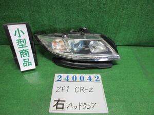 ＣＲ－Ｚ DAA-ZF1 右 ヘッド ランプ ライト ASSY アルファ R81 ミラノレッド コイト 100-22010 240042