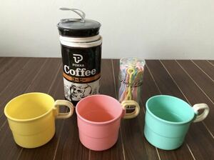 POKKA ポッカ　コーヒー　ノベルティ　昭和レトロ　カップ