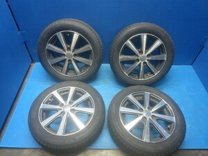 ★(*'ー')★SMACK 15インチ アルミ ホイール+タイヤセット15×4.5 4穴 PCD100 165/60R15 スタッドレス