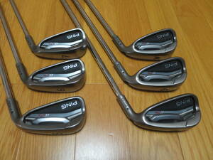 PING G25 IRON N.S.PRO 950GH FLEX-S BLACK 5I-9I,PW / ピン Ｇ２５ 日本シャフト ９５０ＧＨ Ｓ 黒 ６本セット 【美品】