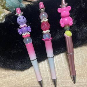 カスタムボールペン 3本セット ピンク