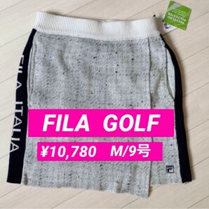 新品■10,780円【フィラゴルフ】レディース　ニット　スカート　M/9号　ゴルフウェア　