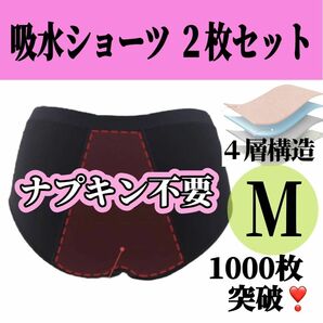 吸水ショーツ サニタリーショーツ ナプキン不要 生理用品 防災グッズ 尿もれ