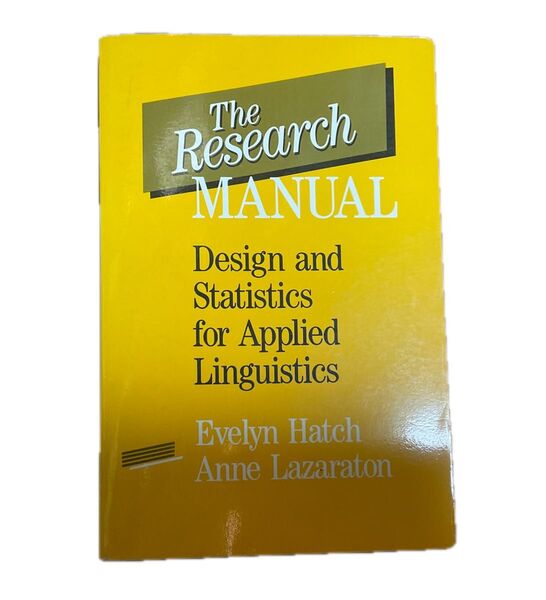 The Research Manual: Design and Statistics for …, by Hatch