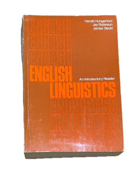 English Linguistics: An Introductory Reader 1970 by H. Hungerford