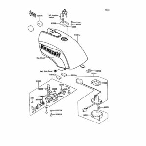 Kawasaki純正部品 タンク フューエルゲージガスケット11009-1826 Z1-R Z1000P/ターボ/GPZ750/GPZ400F/GPZ1100/ZN1300/Z1-R/Z1100GP/Z1000Rの画像2