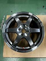 極美品 レイズ ボルクレーシング TE37 SL ホイール 17inch 4H100 7jj +40 RAYS VOLK RACING ２本セット 売切り_画像2