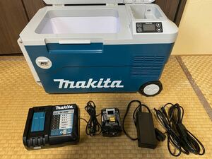 未使用★makita 充電式保冷温庫 CW180D ★バッテリー/充電器/ACアダプター/シガーソケット付属★18V マキタ　美品　即発送可能　