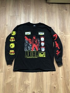 アキラ　パロディ　ファンブート　両袖プリ　バックプリあり　AKIRA 高額　高騰　個人作家 長袖 シャツ　厚手　１円スタート　売り切り