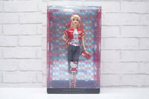 267【未開封】【1円～】Barbie バービー人形 ハローキティコラボ ピンクラベル バービーコレクター