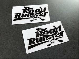 送料無料♪ ROAD STROLLE シルエット 黒色 ２枚 US アメ車 旧車 ロードランナー 世田谷ベース 世田谷 所さん ハーレー カブ