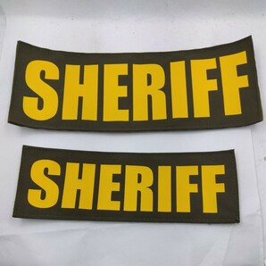ポイントブランク POINT BLANK シェリフパッチ  SHERIFF パッチ 実物前後セットの画像1