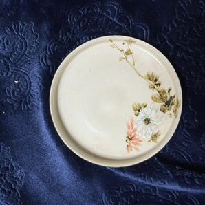 小皿 和食器 花柄 昭和レトロ 中古品 蔵出し品の画像7