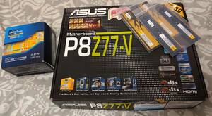 CPU マザーボード メモリ 3点セット ASUS P8Z77V / Intel Corei7 3770 / メモリ×4枚（16G）