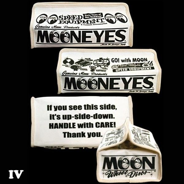 再入荷!【MOONEYES 】ムーンアイズ キャンバス ティッシュカバー /アイボリー