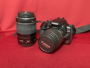 ※22369 Canon EOS KISS Digital X レンズ2本付き デジタル一眼 カメラ 個人保管品 ジャンク