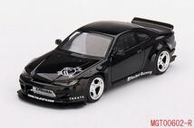 mini gt 日産　シルビア　S15 ロケットバニー　ブラックパール　mini gtロケットバニーmini gt nissan silvia s15 rocket bunny LB pandem_画像1