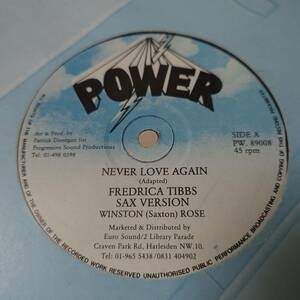 Fredrica Tibbs - Never Love Again / Skipper Logan - Brand New // Power 12inch / Lovers