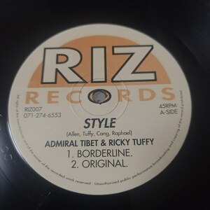 Admiral Tibet & Ricky Tuffy - Style / Everyday Style // Riz 12inch / Dancehall Classic　早口